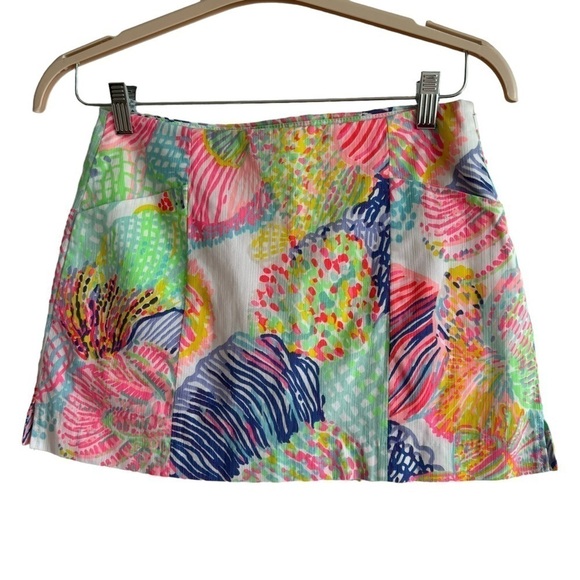 Lilly Pulitzer January Skort, Multi Roar Of The Seas, Size 2 - Picture 2 of 10